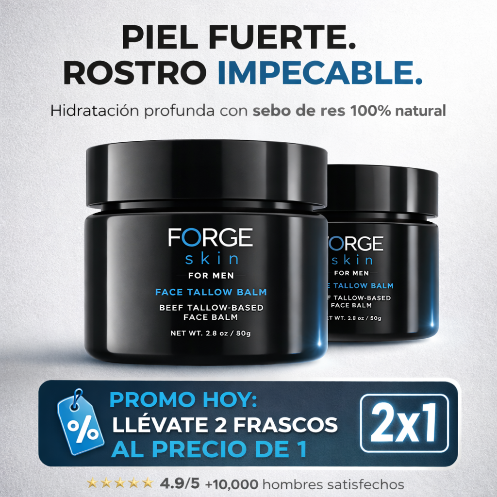 Forge Skin: Sebo de Res para hombres/Arrugas y Manchas Pack 2X1 IMPORTADO 🇺🇸